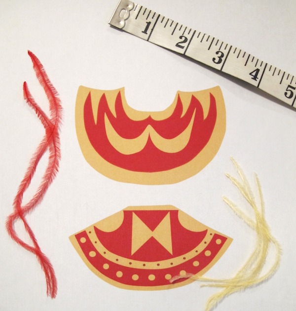 Capes printed on silk