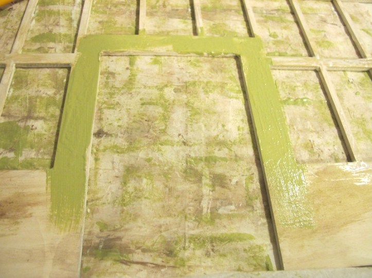 Step 2: Paint layer onto glue