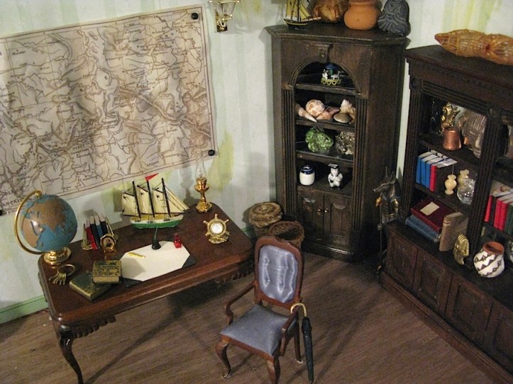 Jules Verne's office interior, without lighting