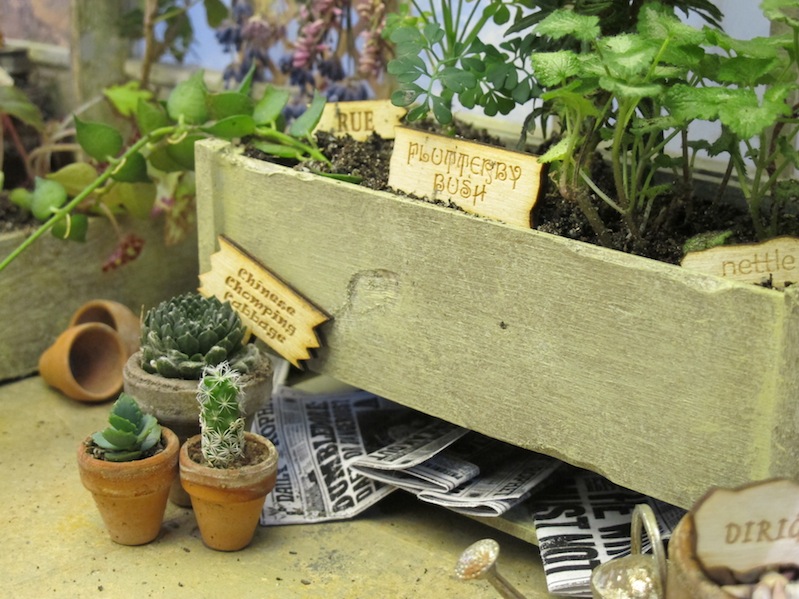 Flutterby Bush and real Rue and real Nettles.