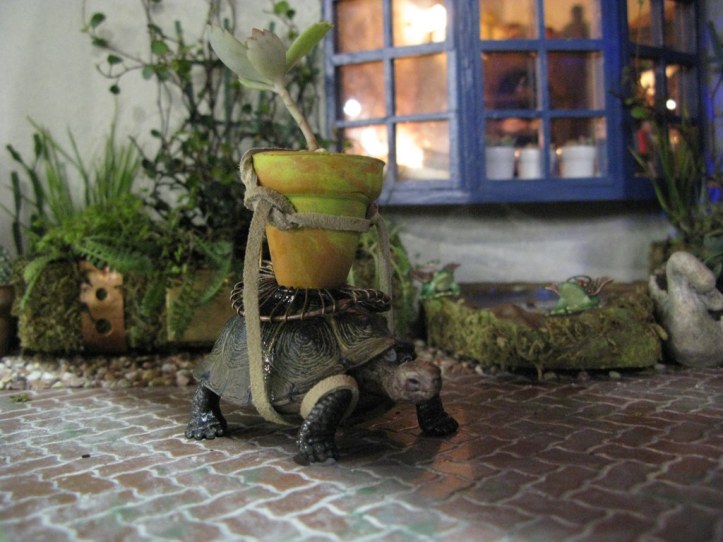 Steampunked tortoise and pot