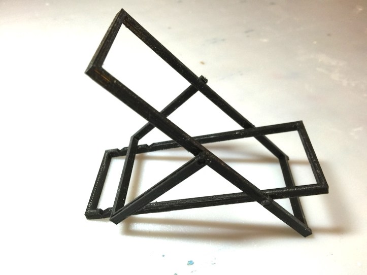 3Dprinteddeckchairblack